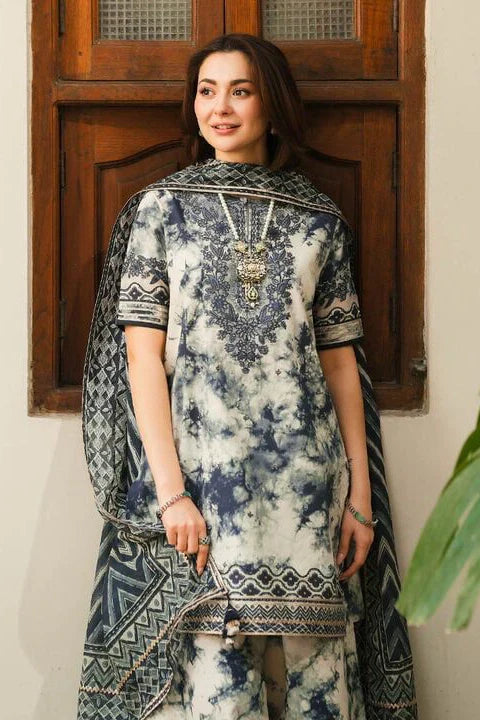 SP 500-3PC Digital Printed Lawn Shirt with Lawn Dupatta