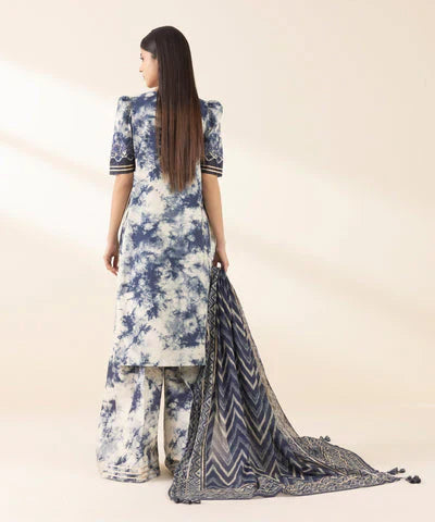 SP 500-3PC Digital Printed Lawn Shirt with Lawn Dupatta