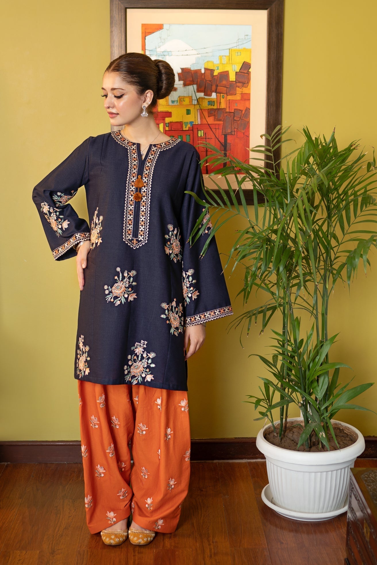 AL 945- 2 Piece - Unstitched Fully Embroidered Lawn Fabric
