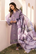 BQ 210-3 Piece Unstitched Embroidered Lawn Suit ( Printed Lawn Dupatta )