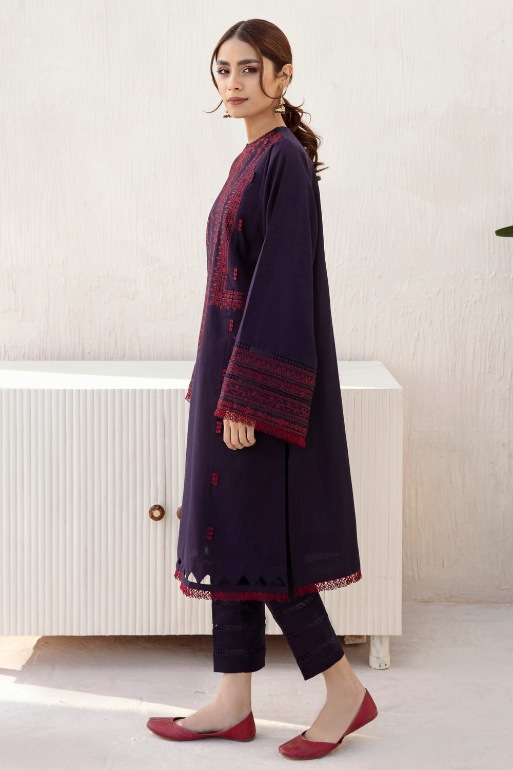 JZ 2910-3 Piece Unstitched Heavy Embroidered Dhanak Suit ( Dhanak Shawl )