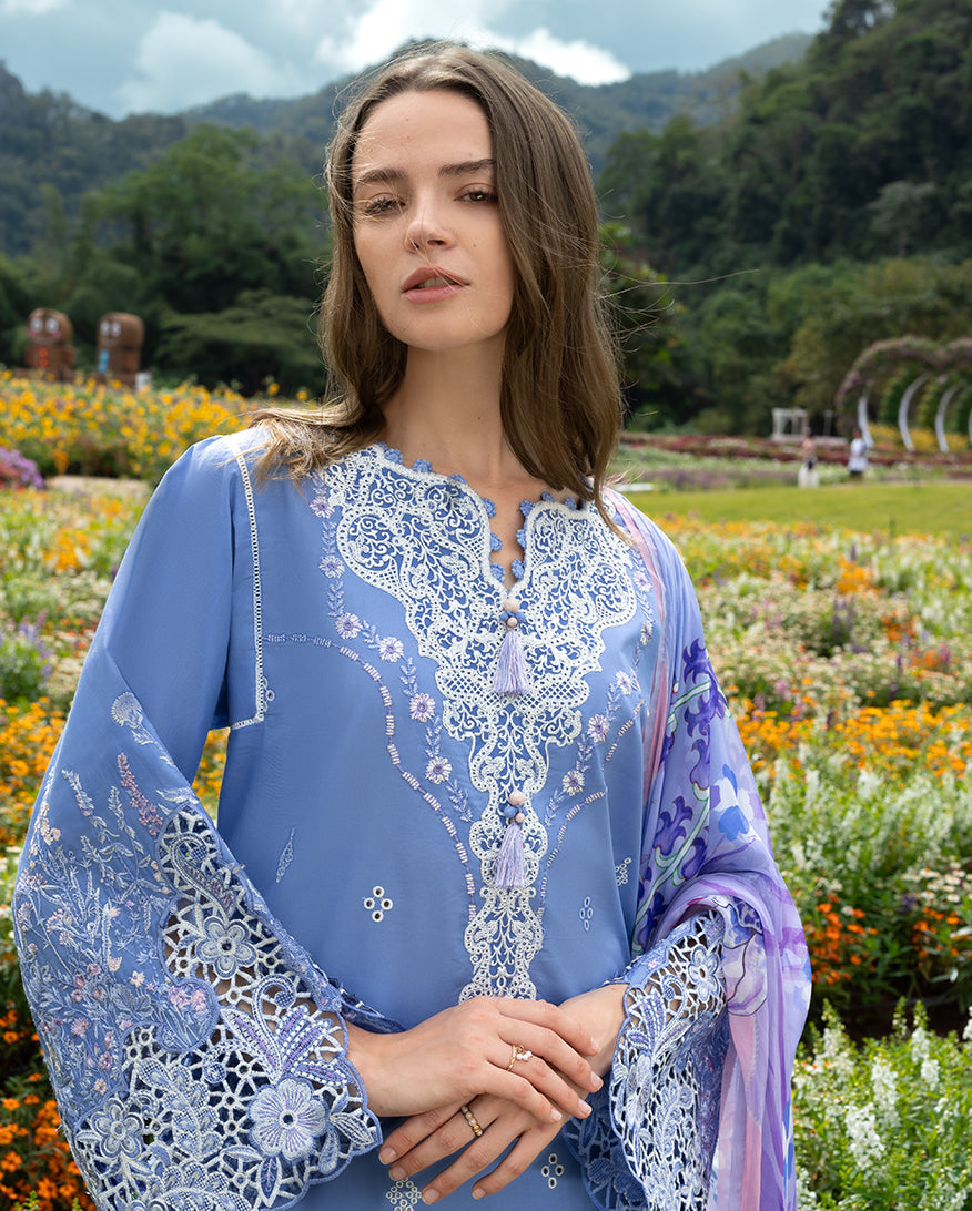 MS-2795-3 Piece - Unstitched Embroidered Lawn Fabric