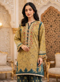 MB 207-2 Piece Unstitched Embroidered Lawn Suit