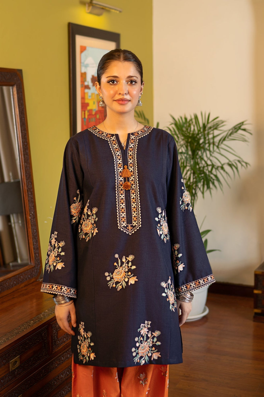 AL 945- 2 Piece - Unstitched Fully Embroidered Lawn Fabric