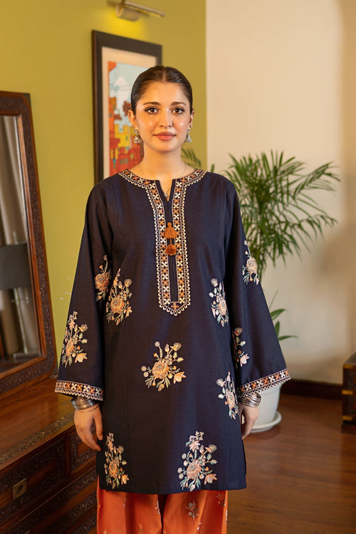 AL 945- 2 Piece - Unstitched Fully Embroidered Lawn Fabric