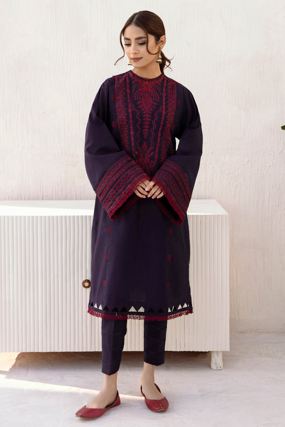 JZ 2910-3 Piece Unstitched Heavy Embroidered Dhanak Suit ( Dhanak Shawl )