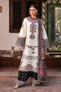 JZ-2800-Lawn Fabric 3 Piece - Unstitched Fully Embroidered