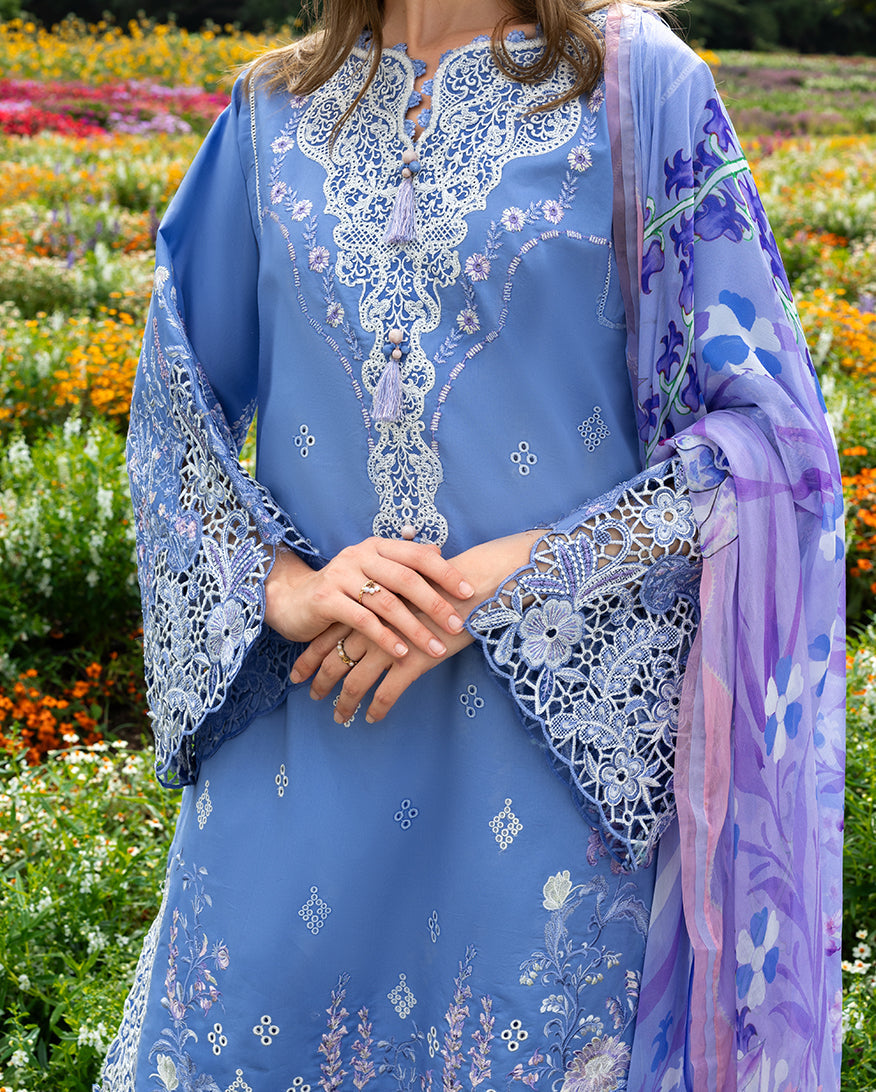 MS-2795-3 Piece - Unstitched Embroidered Lawn Fabric