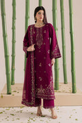 BT 2860- Lawn 3 Piece Unstitched Embroidered Suit (Chiffon Embroidered Dupatta)