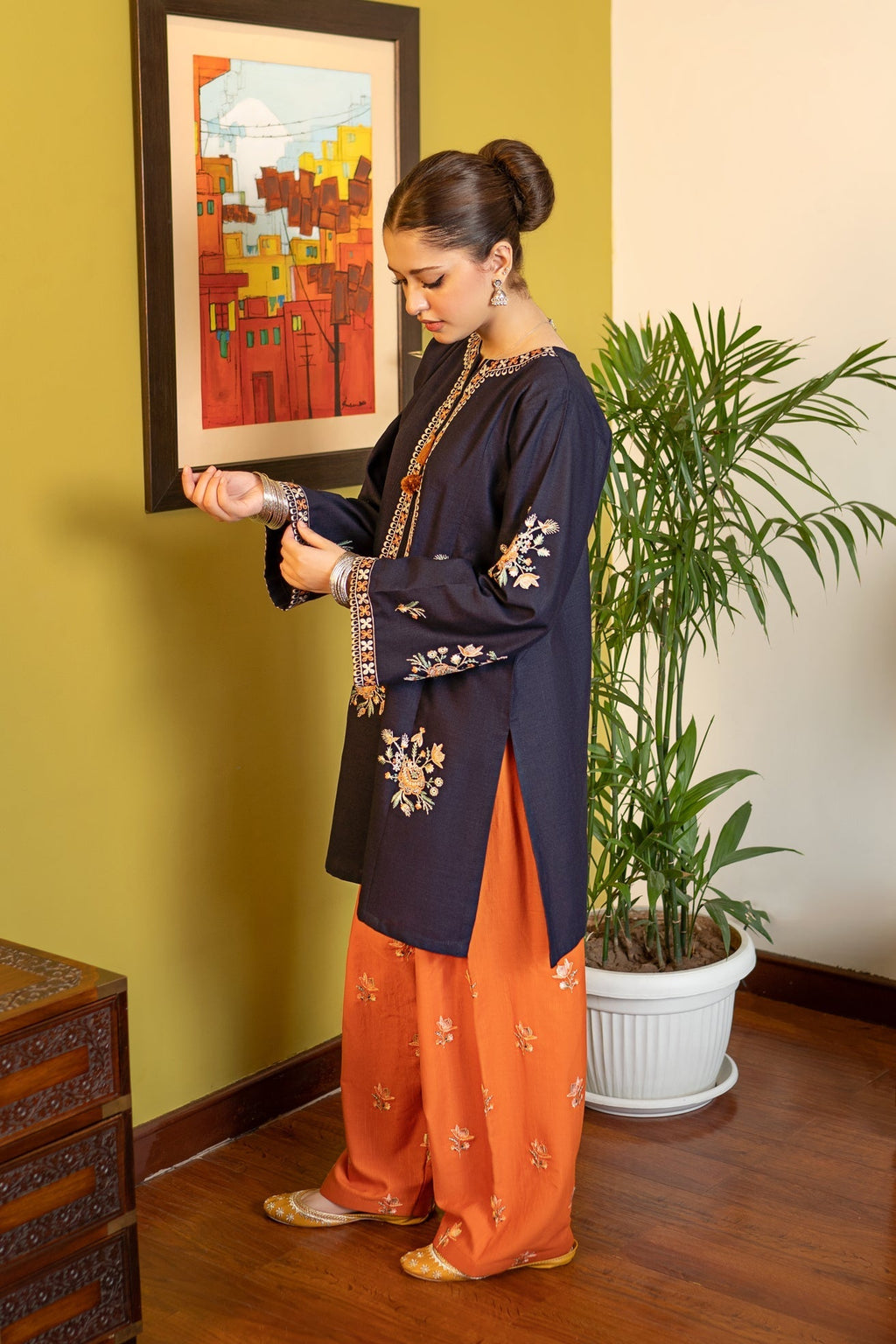AL 945- 2 Piece - Unstitched Fully Embroidered Lawn Fabric