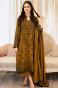 MB 100-3 Piece - Unstitched Fully Embroidered Dhanak Fabric