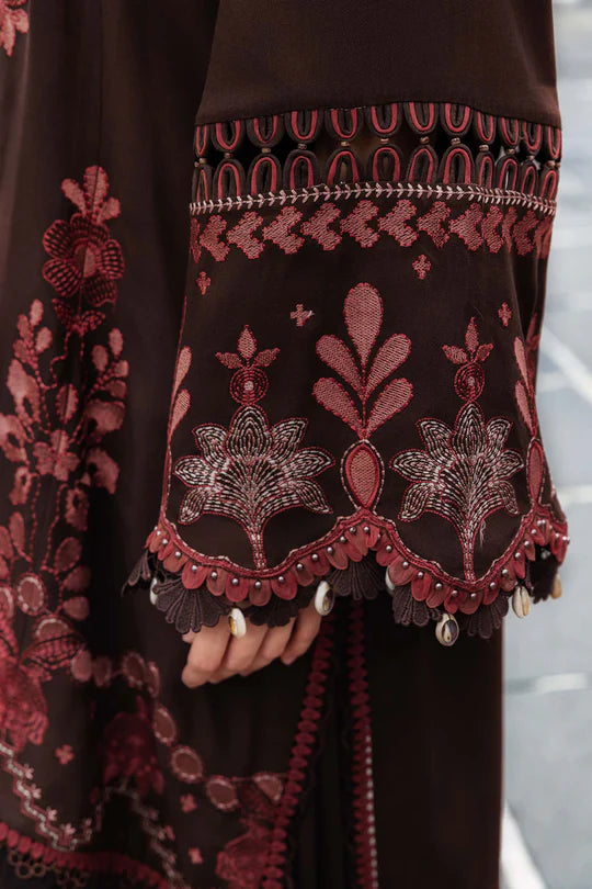 MB 3095-Dhanak Fabric 3 Piece Unstitched (Digital Printed Shawl)